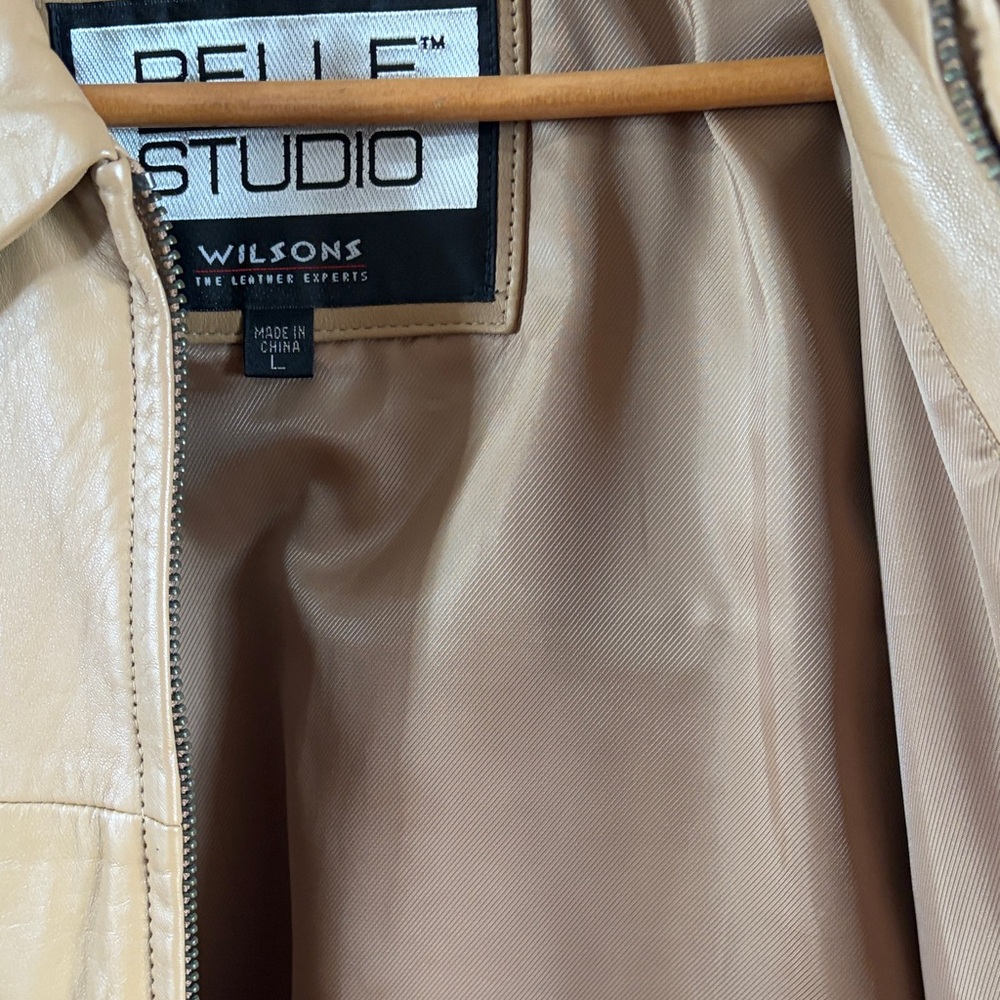 Pelle Studio Men's Tan Leather Jacket - Picture 2 of 5